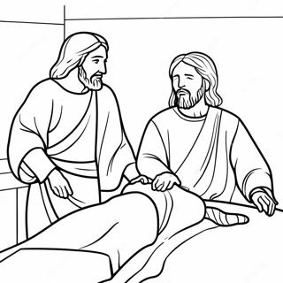 Kleurplaat Van Jezus En De Verlamde Man 114222-50090