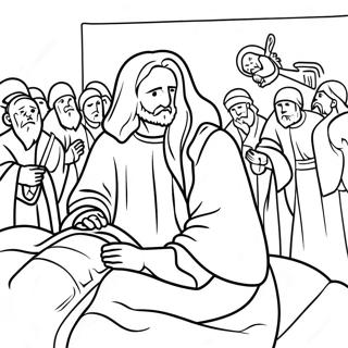 Kleurplaat Van Jezus Die De Zieken Geneest 114223-50094