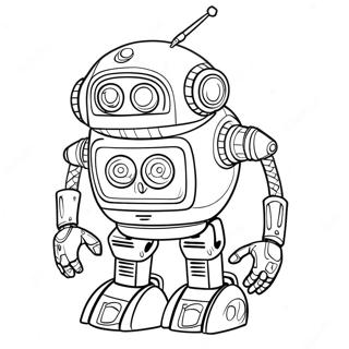 Futuristische Robot Kleurplaat 11426 523