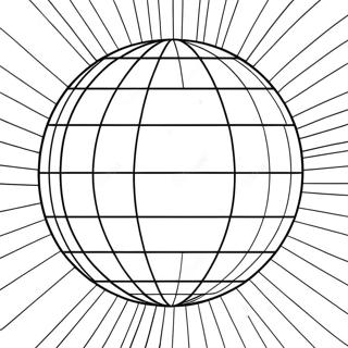 Kleurplaat Van Een Retro Discobal 114325 50172
