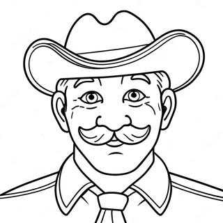 Grappige Papa Met Snor Kleurplaat 114350-50186