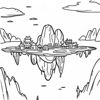 Avatar Drijvende Eilanden Kleurplaat 114427-50249