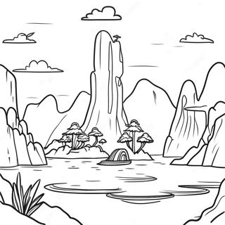 Avatar Drijvende Eilanden Kleurplaat 114427-50250