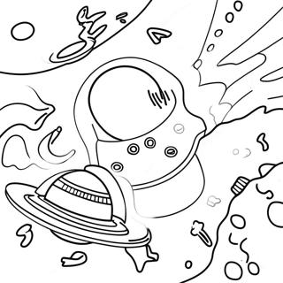 Kleurplaat Van Een Ruimteavontuur 114842-50575