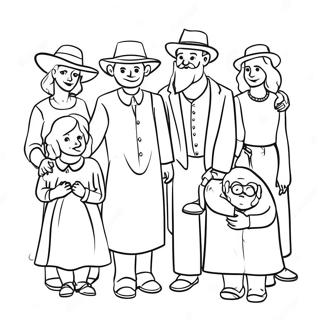 Kleurplaat Van Een Familie Bijeenkomst Op Yom Kippur 115023-50716