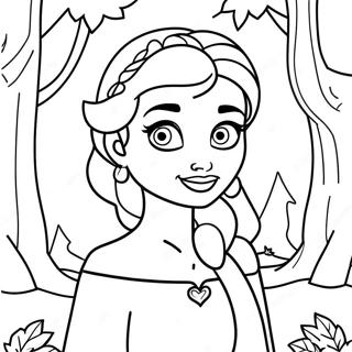 Elsa In Betoverd Bos Kleurplaat 115122-50784
