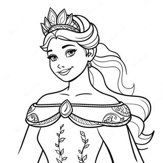 Elsa In Koninklijke Jurk Kleurplaat 115125 50793