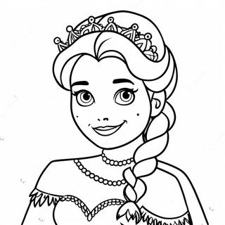 Elsa In Koninklijke Jurk Kleurplaat 115125 50796