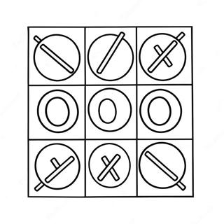 Tic Tac Toe Kleurplaten