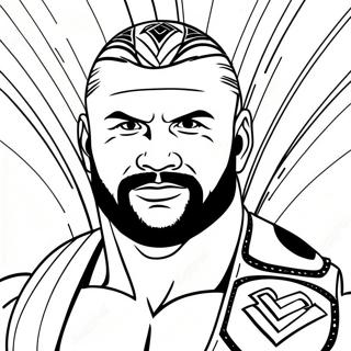 Levendige Wwe Supersterren Kleurplaat 115255-50893