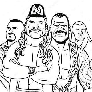 Levendige Wwe Supersterren Kleurplaat 115255-50894