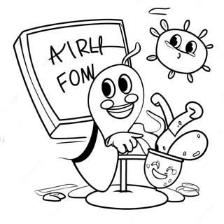 Creatieve Kleurplaat Voor April Fools Grap 115357-50970