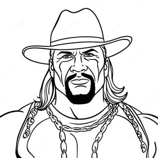 Unieke Wwe Superstar Kleurplaat 115382-50985