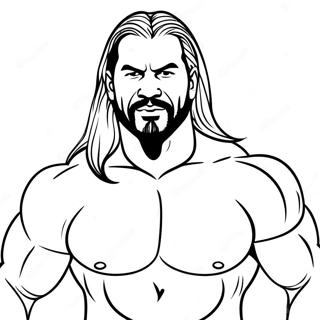 Unieke Wwe Superstar Kleurplaat 115382-50986