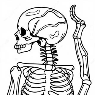Avontuurlijke Droge Botten Skelet Kleurplaat 115512 51091