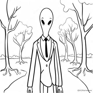 Slenderman Kleurplaat 115766-51278