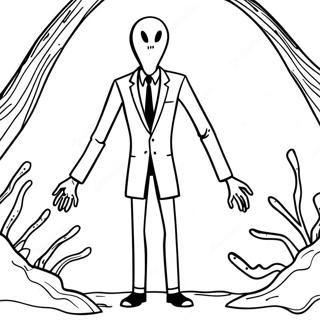 Slenderman Kleurplaat 115766-51279