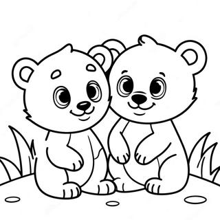 Schattige Baby Welpen Kleurplaat 115794 51307