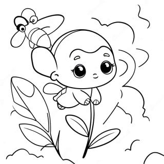 Boterbloem Met Bijen Kleurplaat 115821-51332