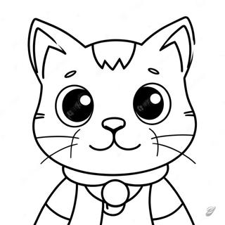 Avontuurlijke Kattenkind Kleurplaat 115846-51346