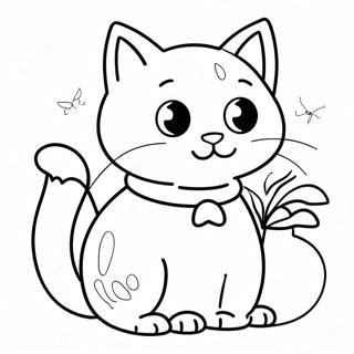 Avontuurlijke Kattenkind Kleurplaat 115846-51347