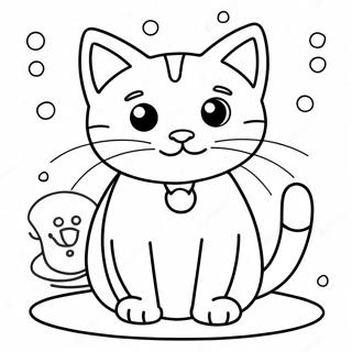 Nieuwsgierig Kattenkind Kleurplaat 115848-51355