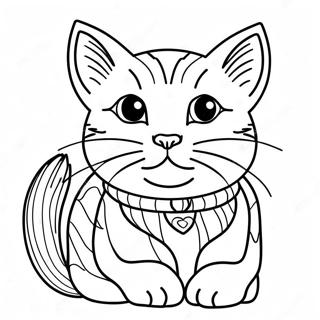 Nieuwsgierig Kattenkind Kleurplaat 115848-51356