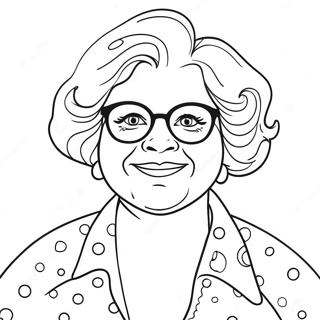 Grappige Tante Kleurplaat 115870-51363