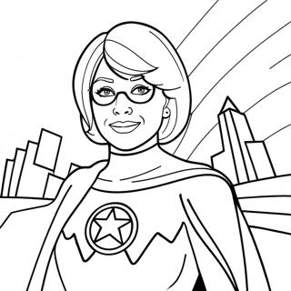 Superheldin Tante Kleurplaat 115872 51369