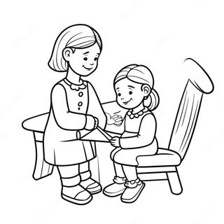 Tante En Nichtje Bonding Kleurplaat 115873-51373