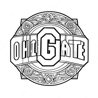 Kleurplaat Van Het Ohio State Logo 115895-51379