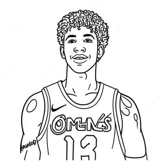 Lamelo Ball Kleurplaten