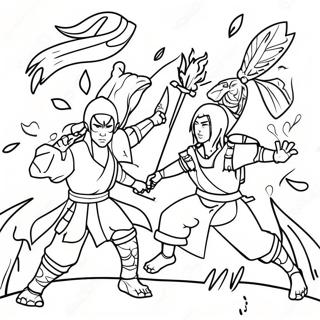 Epische Avatar Strijd Kleurplaat 116157-51593