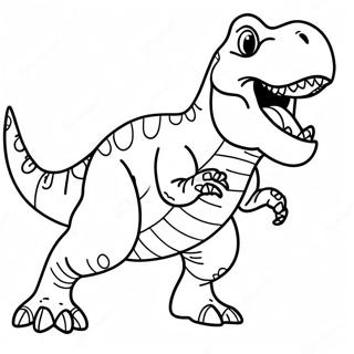 Felle T Rex Grommende Kleurplaat 116180-51601