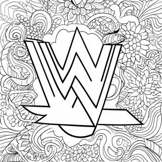 Wwe Logo Kleurplaat 116233-51648