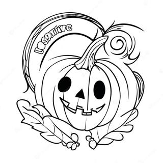 Creatief Spirit Halloween Logo Kleurplaat 116260-51669