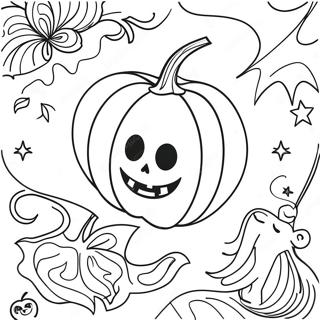 Creatief Spirit Halloween Logo Kleurplaat 116260-51670