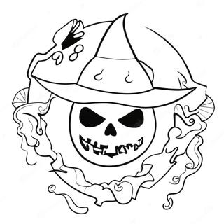 Creatief Spirit Halloween Logo Kleurplaat 116260-51672