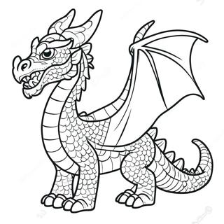 Majestueuze Draak Marionet Sjabloon Kleurplaat 116364 51750