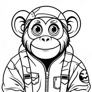 Bape Aap Personage Kleurplaat 116468-51829