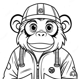 Bape Aap Personage Kleurplaat 116468-51831