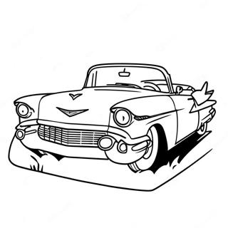 Classic Cadillac Cabriolet Kleurplaat 116721-52185