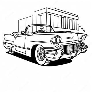 Classic Cadillac Cabriolet Kleurplaat 116721-52186