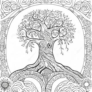 Gedetailleerde Kleurplaat Van De Levensboom 116750 52217