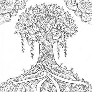Gedetailleerde Kleurplaat Van De Levensboom 116750 52218