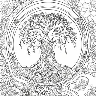 Gedetailleerde Kleurplaat Van De Levensboom 116750 52220