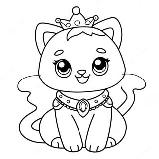 Sprankelende Prinses Kitty Kleurplaat 117031-52426