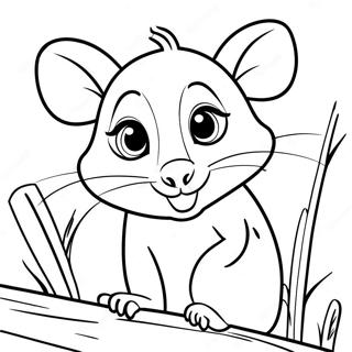 Opossum Kleurplaat 117440-52734