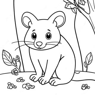 Opossum Kleurplaat 117440-52736