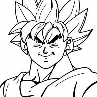 Goku Super Saiyan Blauw Kleurplaten